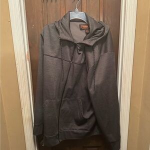 Women’s 2X The Foundry Hooded Zip-Up Jacket - Charcoal Gray